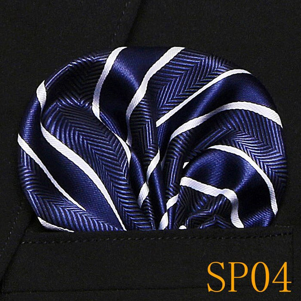Mens Wedding Pocket Square Silk match for Suit Tie Men