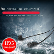 AMTERBEST CSR Wireless Bluetooth Sports Earphone IPX5 Waterproof 48H Music