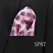 Vangise Mens Pocket Squares Dot Pattern Blue Handkerchief Fashion Hanky