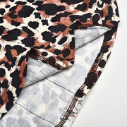 Women Blouse Maternity Ladies Long Sleeve Leopard Print