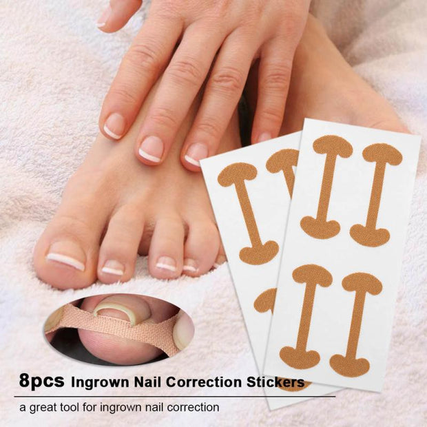 1/5pc Toe sticker Nail Strips Anti-roll Nail Glue Toe Inlay Nail Corrector