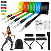 Fitness Resistance Bands 150 Lbs with Door Anchor Muscle Training Rubber Tubes Band