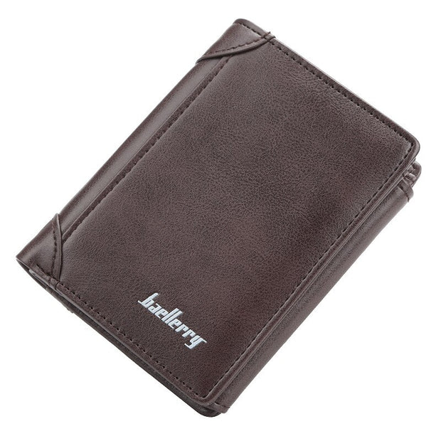 Direct sales Custom Photo Wallet Men Thin Section Buckle Leather