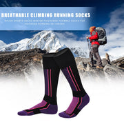 1pair Winter Warm Thickened Ski Socks Outdoor Sports Hiking Breathable