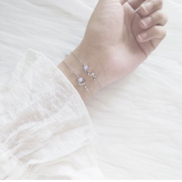 Stars moon girlfriends bracelet female student ins temperament girl