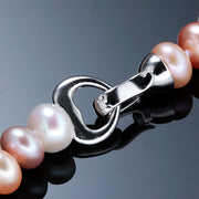 Natural Freshwater Long Pearl Necklace For Women Neck Chain Multi-Color