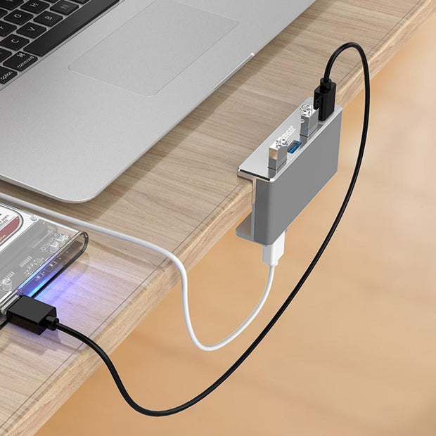 ORICO Aluminum MH4PU 4 Ports USB 3.0 HUB High Speed Display Splitter Adapter