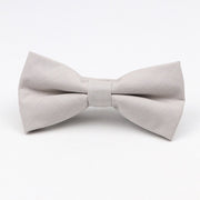 Soft Polyester Solid 15 Colors Father-son Bowtie Set