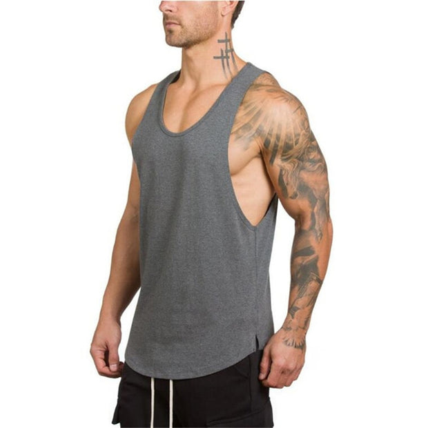 Brand Gym Stringer Clothing Bodybuilding Tank Top Men Fitness Singlet