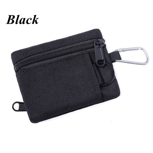 Tactical Key Pouch Wallet Waterproof Portable Travel Zipper Waist Bag For Hiking
