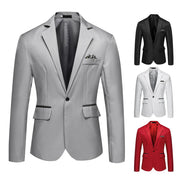Formal Casual Formal Lapel Suit Coat for Business Men Blazer