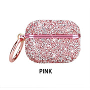 for Airpods Pro 2 1 Cover Cute Bling Diamond Airpod Earphone Accessories Air Pods Protector with Keychain for Airpods Cases