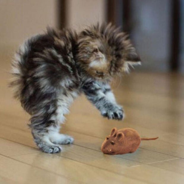 False Mouse Cats Pet Toys Long-haired Tail Mice With Sound Rattling Soft Real Rabbit