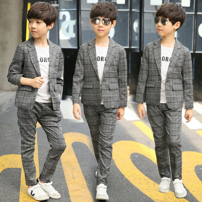 Classic Formal Boys Gentleman Wedding Suit Children Outerwear Clothing