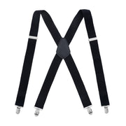 Elastic Adjustable Men Trouser Braces Suspenders Heavy Duty X Shape