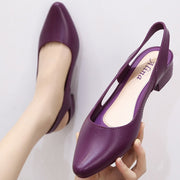 Cut-out closed toe jelly sandals women