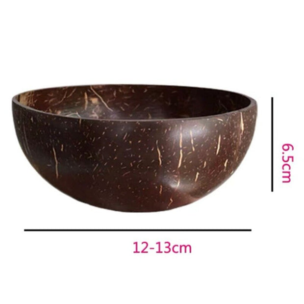 Natural Coconut Bowl Protection Wooden Ware Wood Tableware for  Kitchen