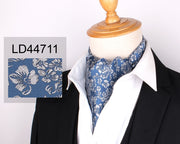 Jacquard Floral Paisley Men Cashew Tie Wedding Formal Cravat Ascot