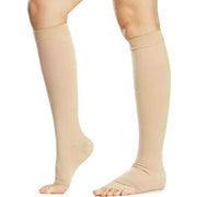 Open Toe Knee High Calf Compression Socks