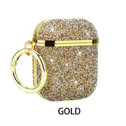 for Airpods Pro 2 1 Cover Cute Bling Diamond Airpod Earphone Accessories Air Pods Protector with Keychain for Airpods Cases