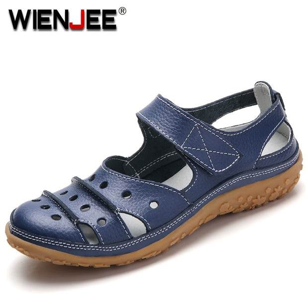 Leather Comfortable Sandals Outdoor Women