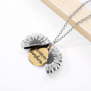 You Are My Sunshine Necklaces For Women Men Lover Gold Color Sunflower Necklace