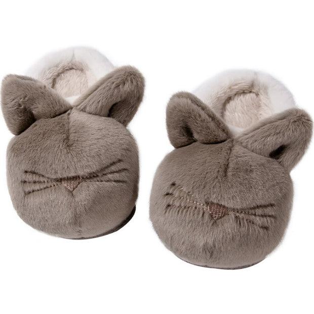 Winter Kids Plush Fluffy Slippers Fuzzy Comfy  Anti-Slip Indoor House Bedroom Shoes