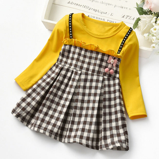Girls Clothes Autumn Toddler Baby Kids Girls Ruched Ruffles