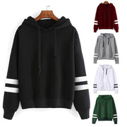 Spring Autumn Womens Long Sleeve Hooded Sweatshirt