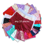 10Pcs/Pack Women Panties Lingerie Random Ladies Lace Comfortable
