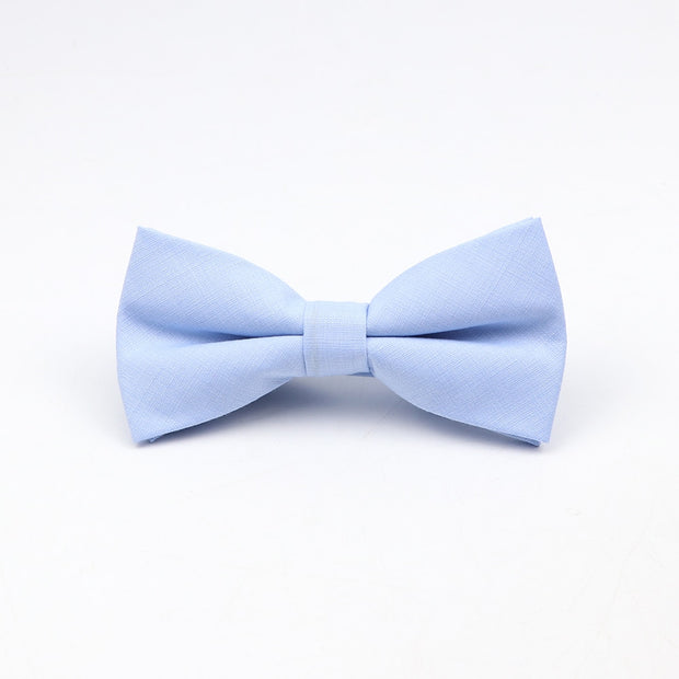 Soft Polyester Solid 15 Colors Father-son Bowtie Set