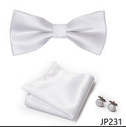 New Paisley  Bow Tie for men Wedding Bowtie Handkerchief Cufflink Set