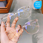 Transparent Computer Glasses Frame Women Men Blue Light Glasses