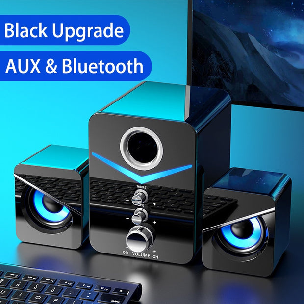 ZK50 Wired Computer Speakers Loudspeaker Bass Subwoofer AUX Audio Home Theater