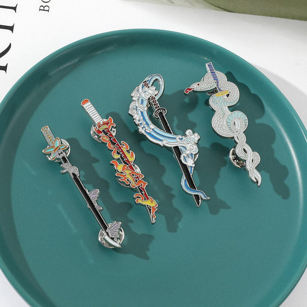 Demon Slayer Kimetsu No Yaiba Rengoku Lapel Pin Fire Flame Breathing