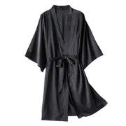 New Silk Kimono Robe Bathrobe Women Satin sleepware