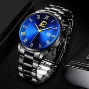 2022 Fashion Mens Gold Stainless Steel Watches Luxury Minimalist Quartz Wrist Watch