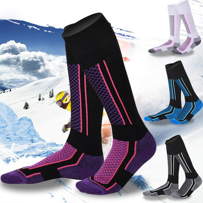 1pair Winter Warm Thickened Ski Socks Outdoor Sports Hiking Breathable