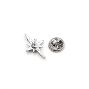 Dazzling Star Four-pointed Star Brooch Bling Christmas Catholic Christian Cross Brooch