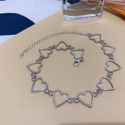 New Hollow Korean Sweet Love Heart Choker Necklace Statement Girlfriend Gift