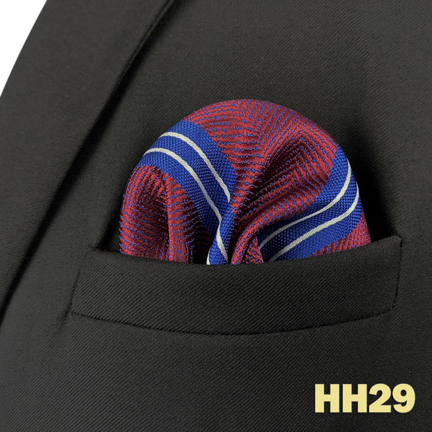 Colorful Dots Crimson Business Multicolor Pocket Square Mens Classic