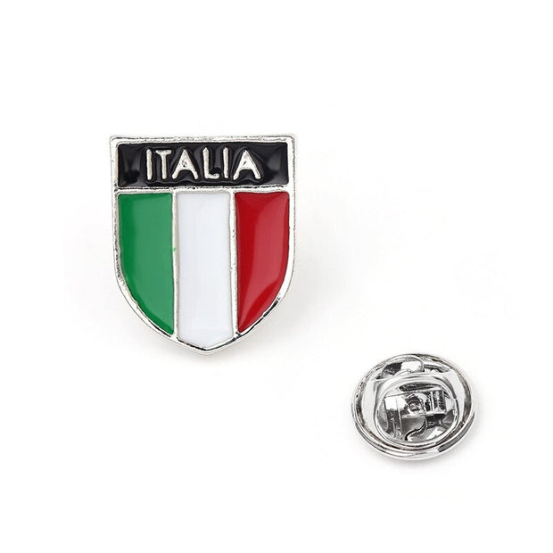 Enamel Pin Canada Germany Italy USA Flags Brooches For Women Men