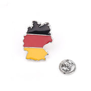 Enamel Pin Canada Germany Italy USA Flags Brooches For Women Men