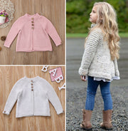 Pudcoco US Stock 2 Colors Toddler Kids Baby Girl Cloak Sweaters Knitwear Coat