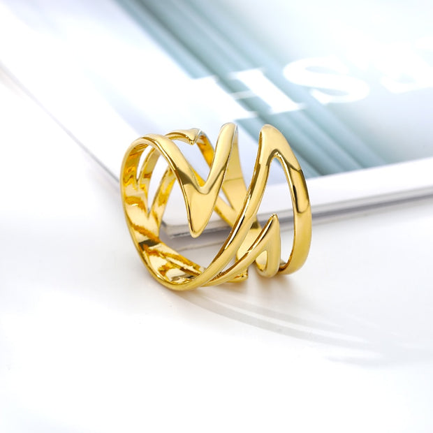 Stainless Steel Ring Rings For Women Vintage Punk Hip Hop Geometry Style Ring