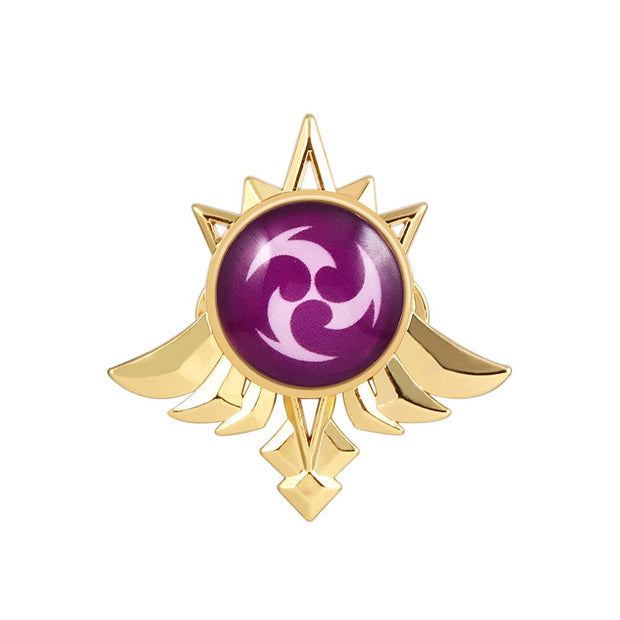 Luminous Pins Brooch Mondstadt Vision Eye of God 7 Elements Badge