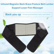 Back Lumbar Waist Support Brace Posture Belt Adjustable Magnetic Therapy Protection