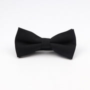 Soft Polyester Solid 15 Colors Father-son Bowtie Set