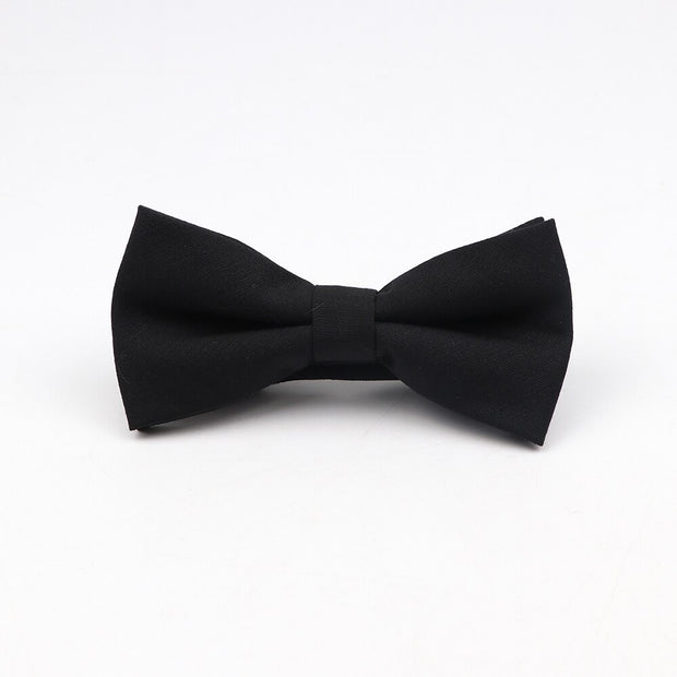 Soft Polyester Solid 15 Colors Father-son Bowtie Set