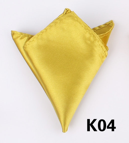 Solid Suits Pocket Square For Men Business Chest Towel Hanky